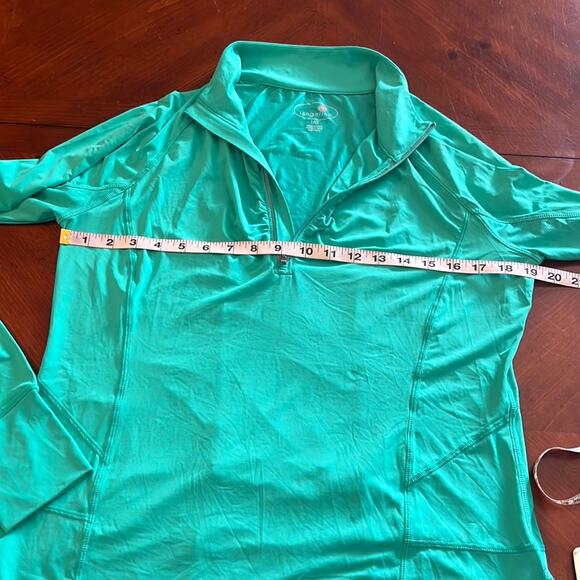 Tangerine Jade Lightweight Long Sleeve Athletic Slinky Knit Top Woman Large NWT - Picture 7 of 9